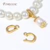 18K Gold Plated Enhancer Bail Clasp,D Shape Openable Pendant Connector For Jewelry Making Findings DIY Bracelet Accessories