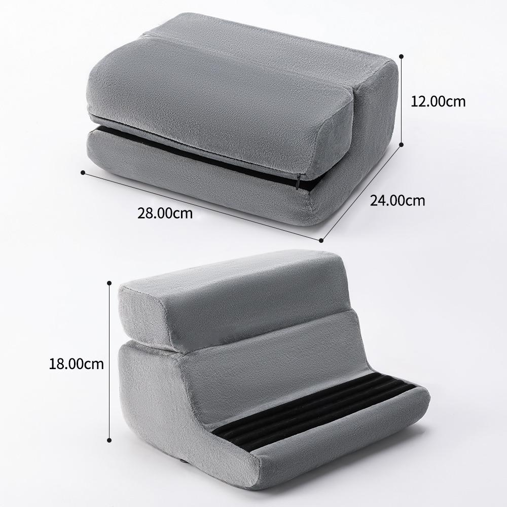 4 Угла Подушка-подставка для планшета Складная с карманами E-reader Подушка для чтения Регулируемая Удобная Подставка для чтения Путешествия