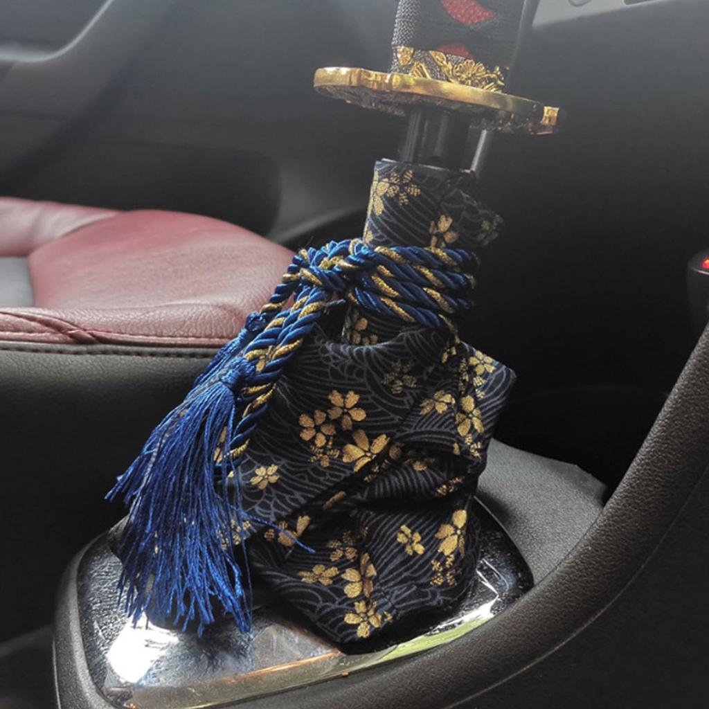 Shift Knob Cover Japanese,Gear Shifter Knob Boot Cover, Shift Knob Boot Dust Cover Sleeve,