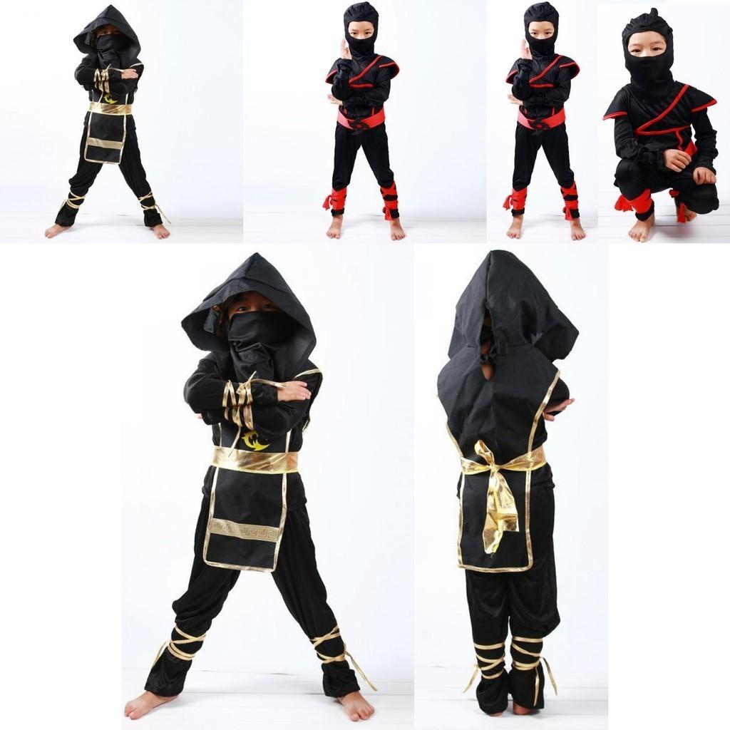 Bequemes Und Atmungsaktives Jungen Kinder Ninja Assassinen Kostüm Mit Verstellbaren Eigenschaften