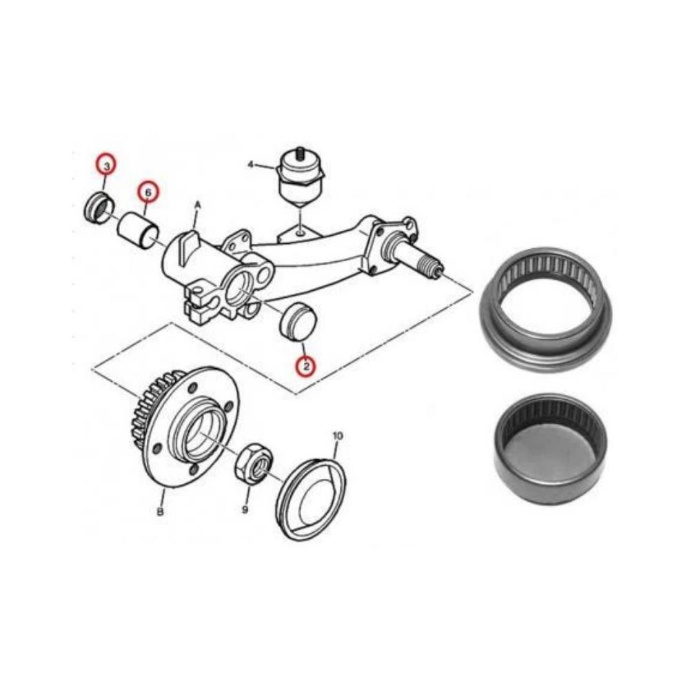 Made Of Metal Axle Arm Bearing Kit Non-deformation Material OEM Number 513148 Practical Parts Accessory Silver