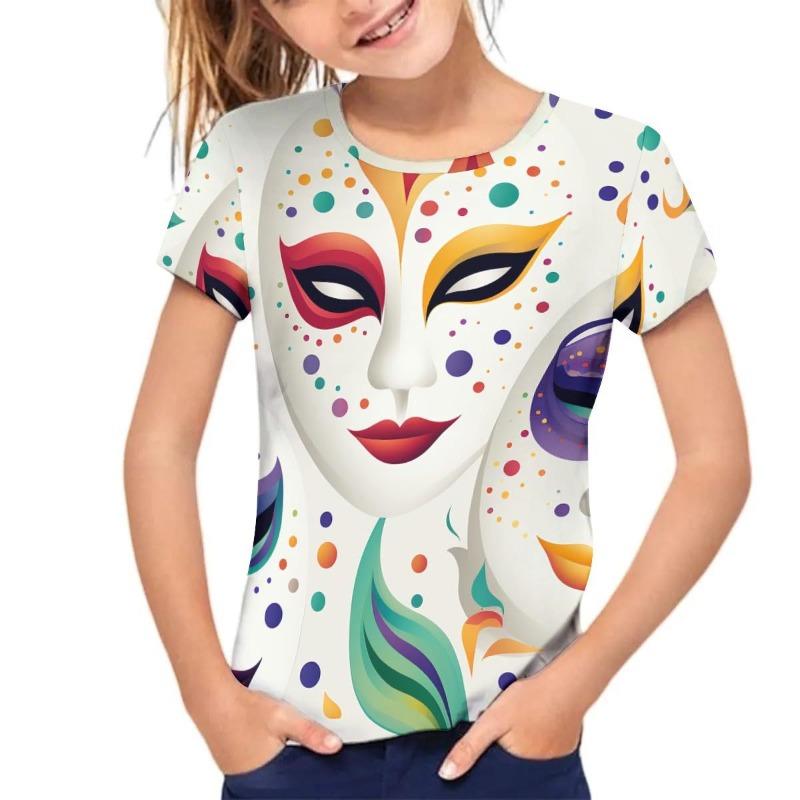 Kids T Shirt Short Sleeved T-shirt Summer Children's Printed Top Stylish Summer Outfit Shirt