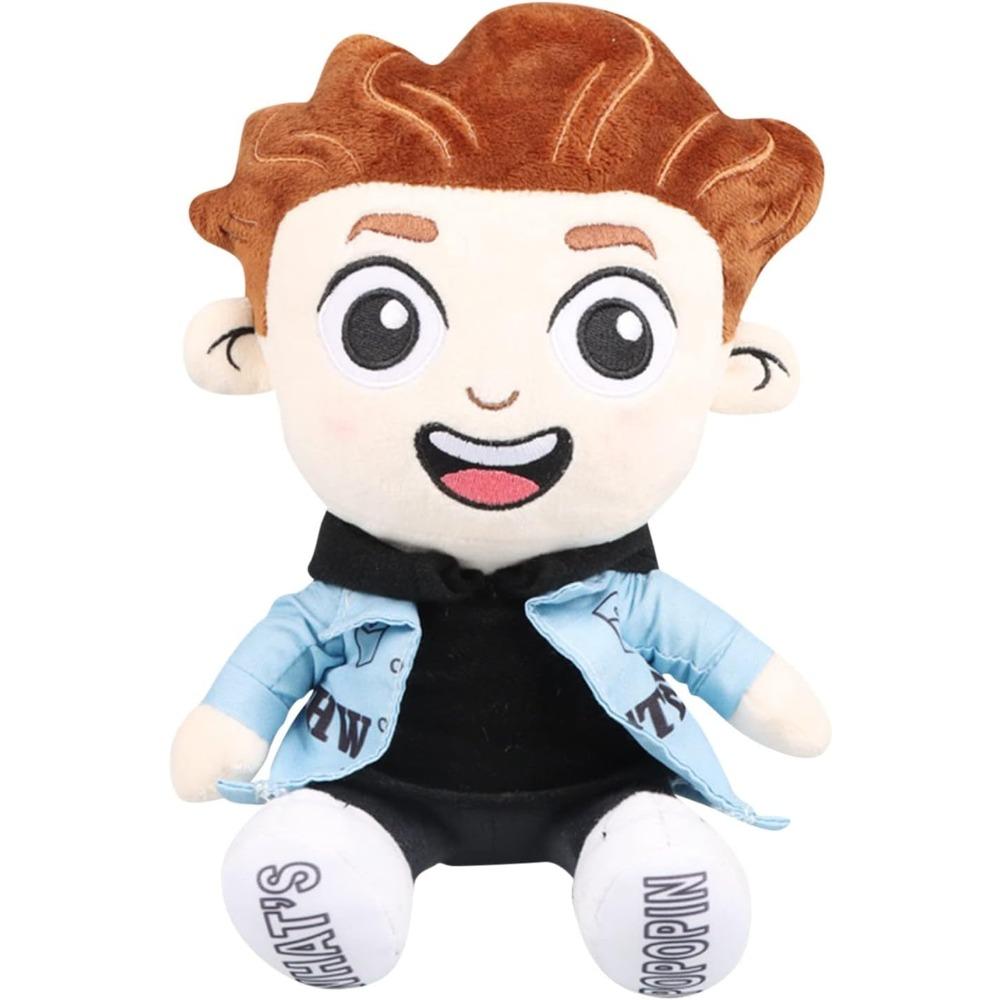 Plush plush toy game plush doll cartoon cute blue clothes stuffed doll