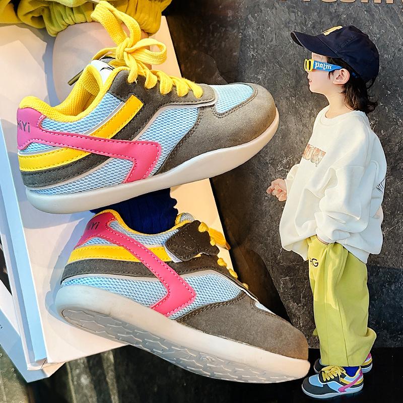 Children's Sports Shoes Girls' German Training Shoes 2025 New Autumn Girls' German Training Shoes Boys' Sports Shoes Medium and Large Children's Soft