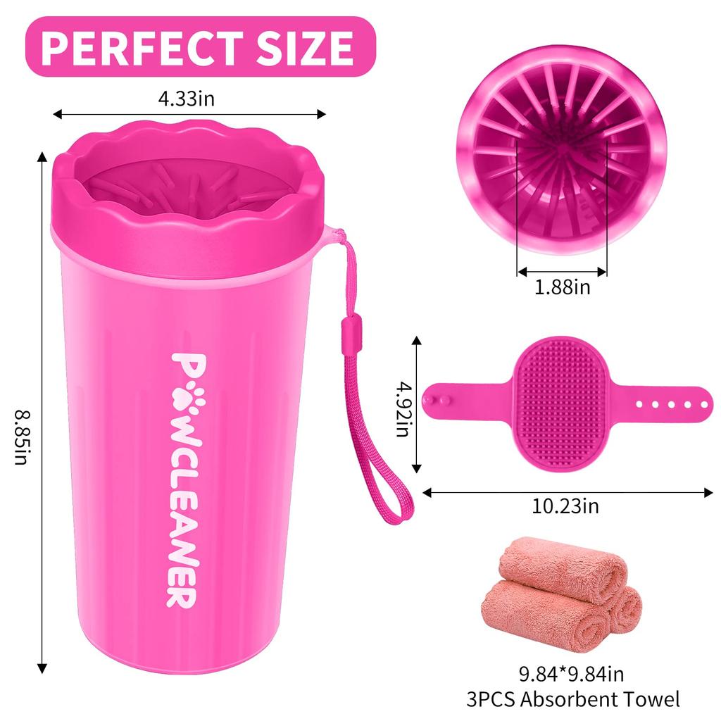 Dog paw big pink cleaner,