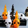 Colorful Halloween Wind Light Scary Atmosphere Electronic Candle Light  Ghost Festival Props