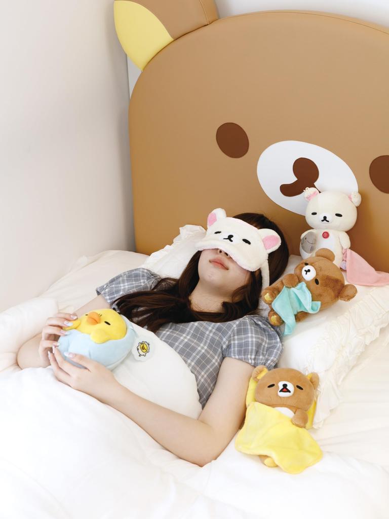 MV51201 Rilakkuma Sleeping Together Series Good Night Plush Toy Rilakkuma