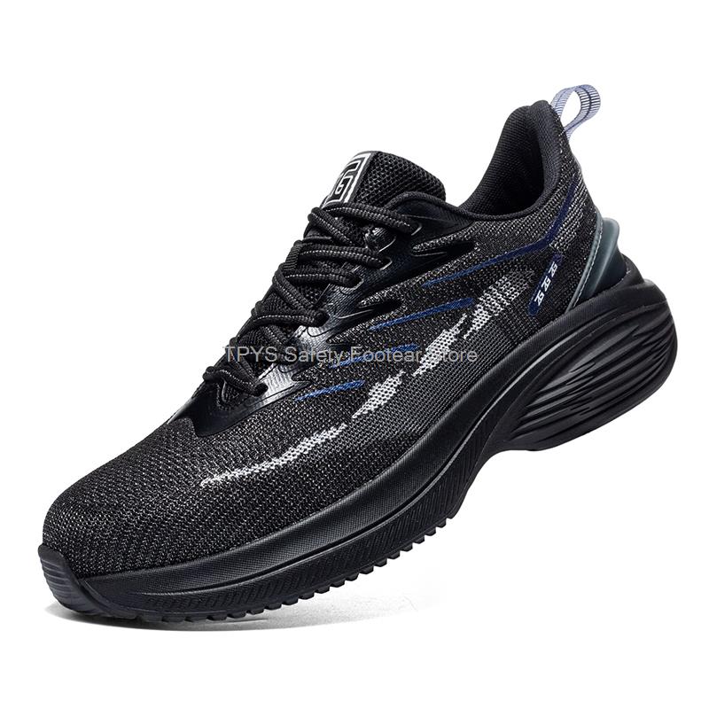 

Взуття зі сталевими носками Легке захисне взуття Чоловічі робочі захисні черевики Непробивне робоче взуття Чоловічі зносостійкі дихаючі кросівки 44