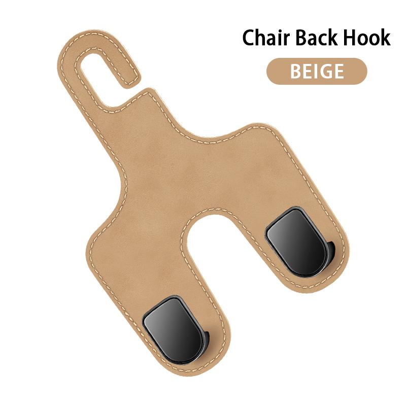 

Крючок для подголовника автомобильного сиденья SEAMETAL, держатель для телефона из искусственной кожи, автокресло, органайзер на спинку сиденья, вешалка для салона автомобиля 1PC