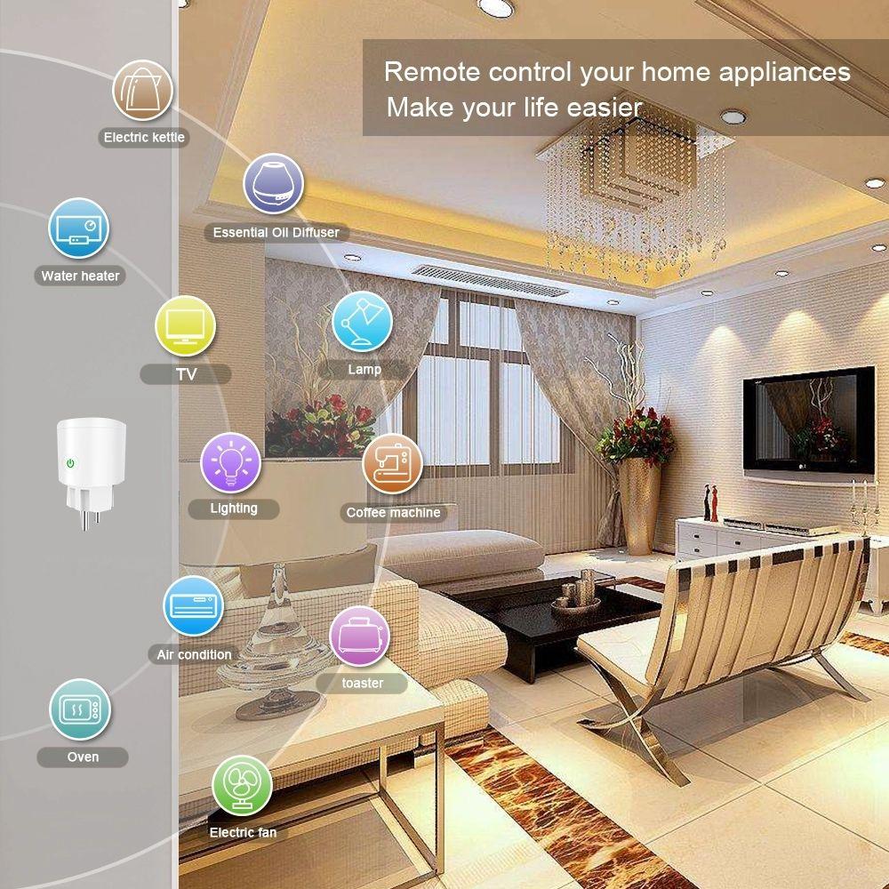 Single AC Wifi Smart Outlet Wi-Fi Smart Plug LT-P34