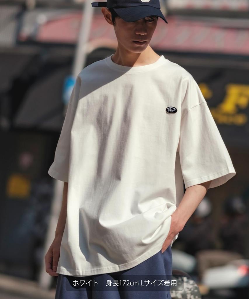 [IMPROVES] [Gerry] Casual [GERRY] Short Sleeve One-Point Patch T-Shirt, Men's, Khaki