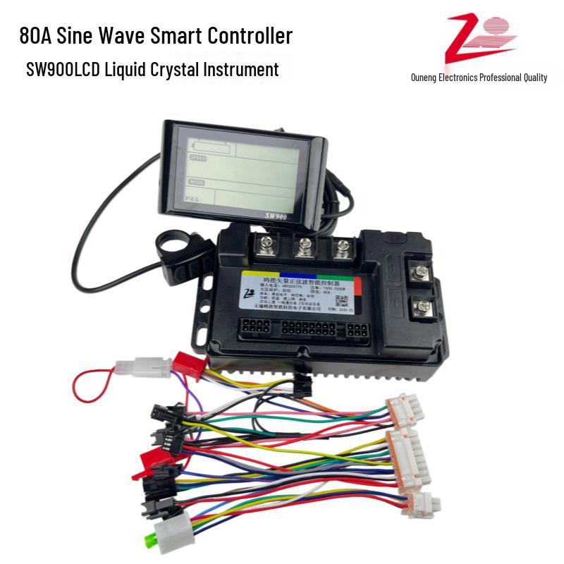 Sine Wave High-Power 3-Mode Controller for 48V/60V/72V Electric Motorcycles/Bikes, 80A