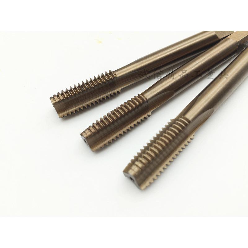 Cobalt Straight Flute Titanium-Plated Stainless Steel Tap for M2-M12 Threads