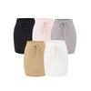 2025 Autumn/Winter High-Waisted Elastic Ribbed Knit Bodycon Skirt with Tie Detail