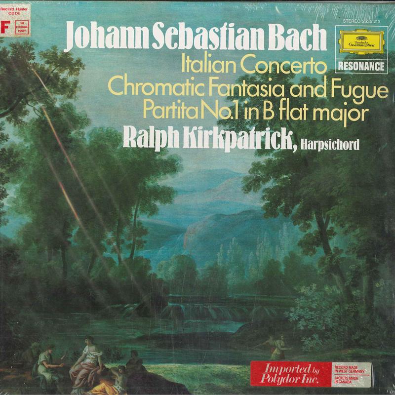 

LP Record JOHANN SEBASTIAN BACH RALPH KIRKP Italienisches Konzert Chromatisch 2535213 Deutsche Grammo 1976 Germany Classical Used