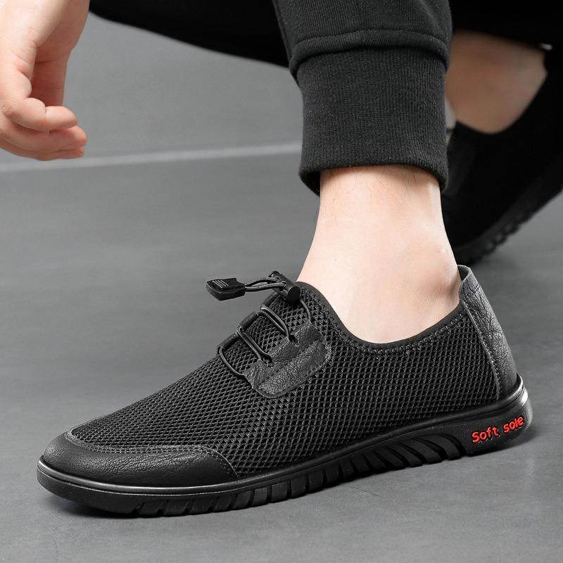 Summer New Men's Versatile Sports One-pedal Mesh Shoes Men's Mesh Breathable Shoes Sports and Leisure Men's Shoes