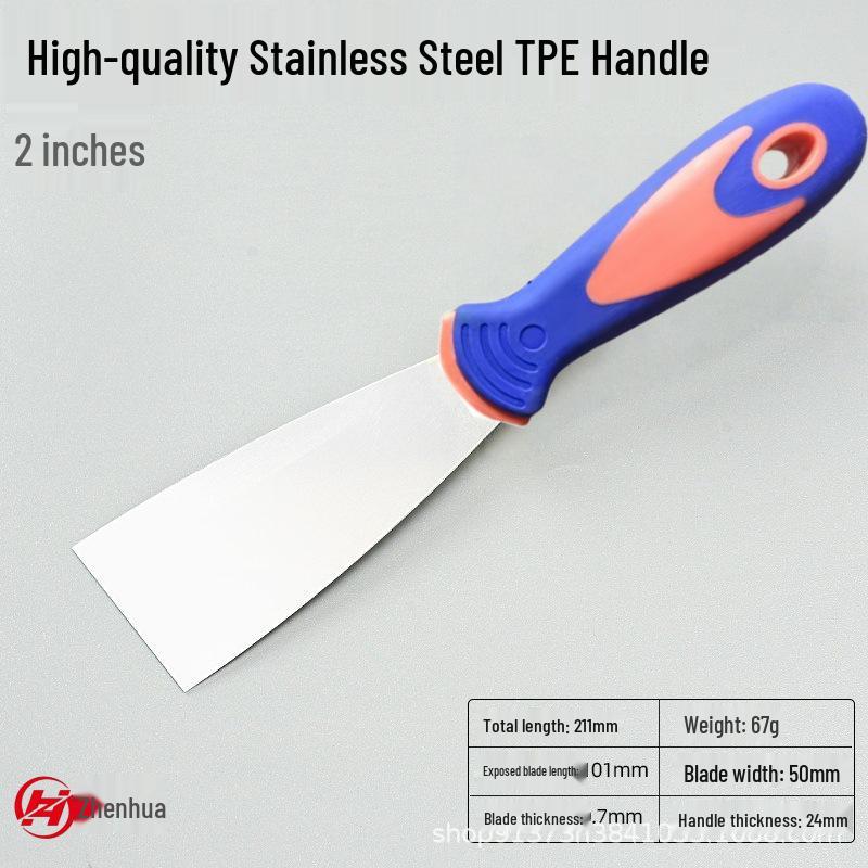 Zhenhua Rustproof 420 Stainless Steel Putty Knife Set: 1" to 6" Corrosion-Resistant Scraper Blades