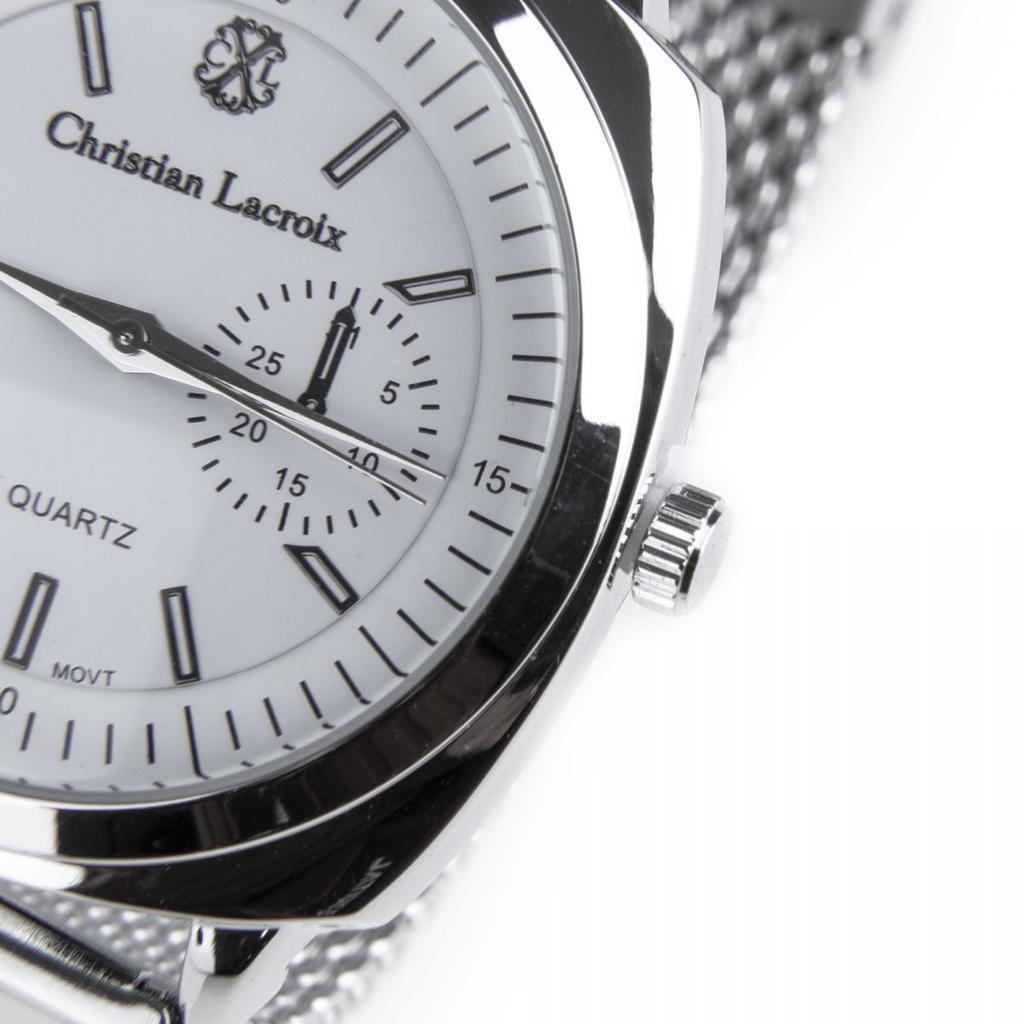 Montre De Gousset LACROIX En Argent Et Porcelaine – Suisse, Vintage XX Siècle – État Occasion