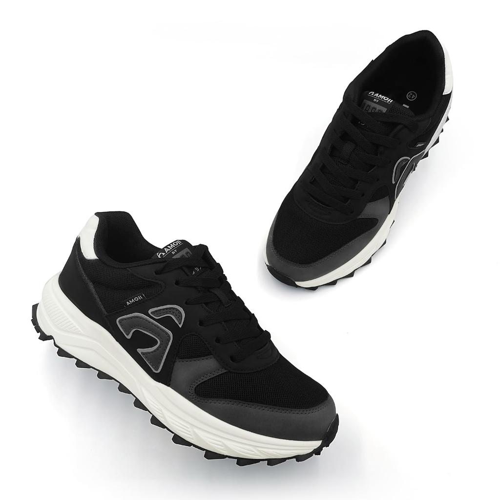 Sneakers Sneakers Running Shoes Running Shoes Walking Shoes Walking Shoes Fashion Sneakers Casual Sneakers Running Shoes SN1988 Black Black [Amoji]
