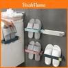 Modern Minimalist Wall Mounted Shoe Rack With Adhesive Installation For Bathroom And Bedroom Storage