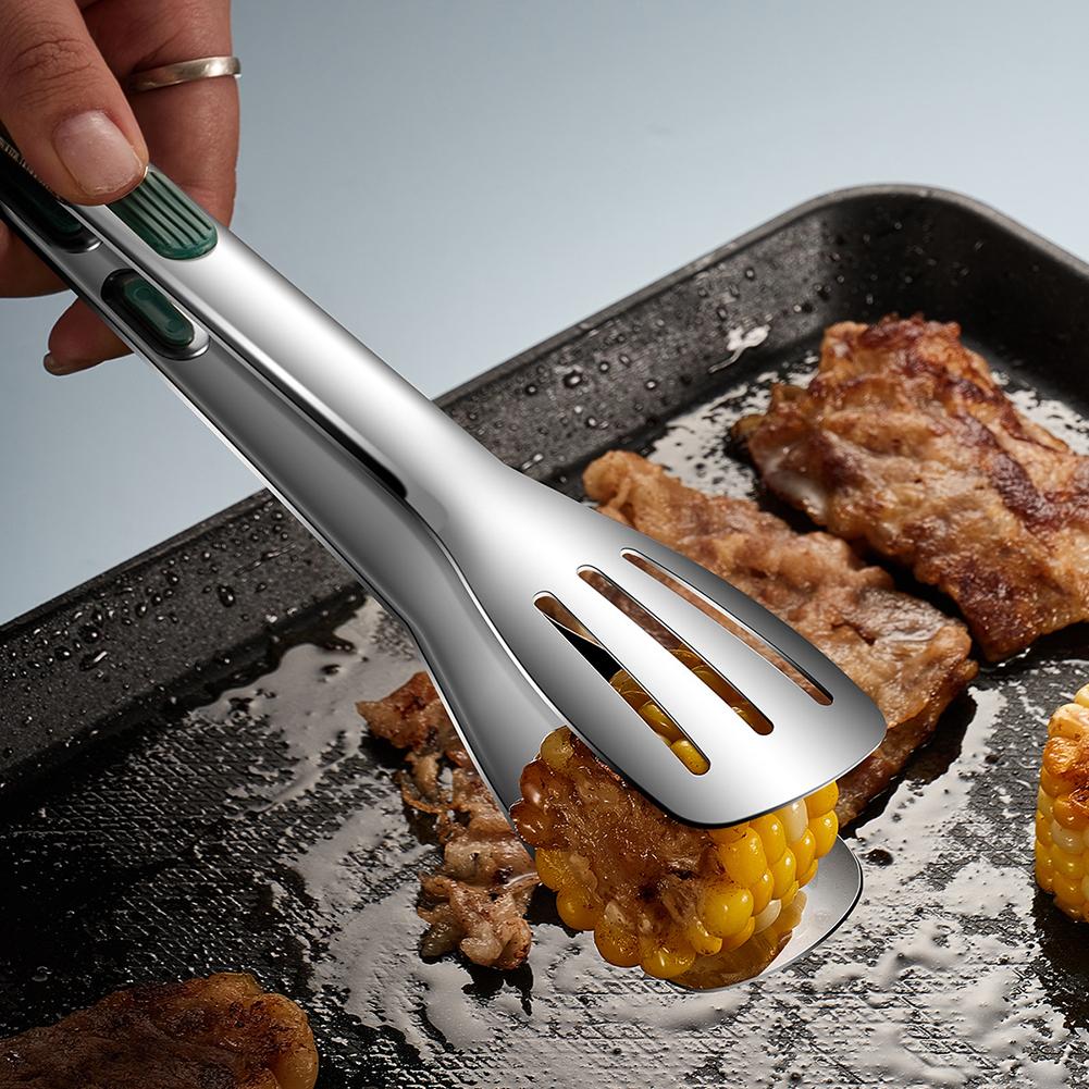 Stainless Steel Barbecue Tools 3 Piece Tongs Set for Food Handling