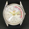 VINTAGE SEIKO 5 AUTOMATIC 6309A JAPAN MENS SILVER COLOR DIAL WATCH a701206-5 R206a-a701206