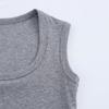Kaslead New Arrival Women's Clothing Fashion Style Knitting Exercise Sleeveless U-Collar Pullover Vest Bottoming