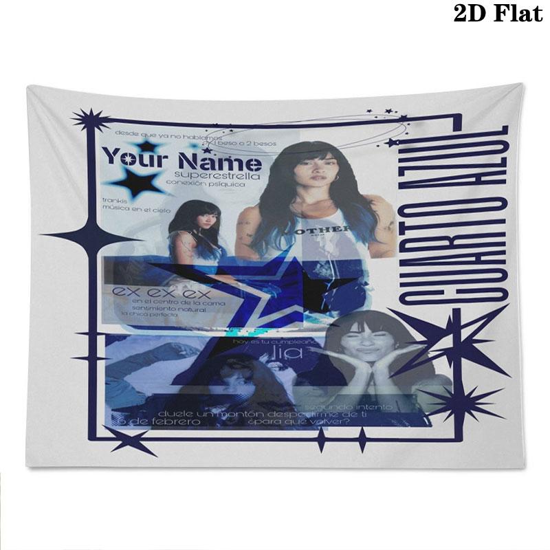 Aitana Custom Name Wall Tapestry Aesthetic Wall Hanging Printed Fabric Blanket Decorative Tapestries for Bedroom Living Room Home Decor