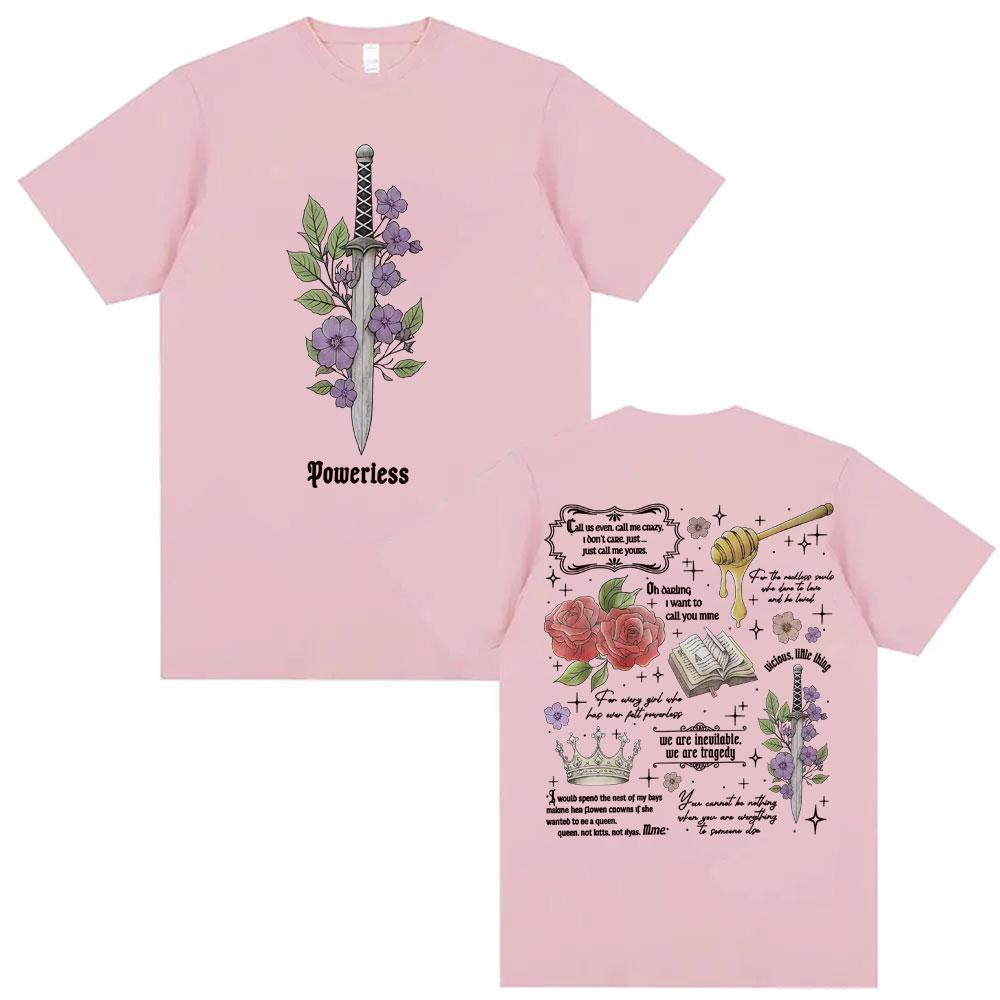 T-shirt Grafiche Powerless Bookish Kai Azer Ti Amo Citazioni Romantiche T-shirt Uomo Donna Moda Estiva Manica Corta T-shirt