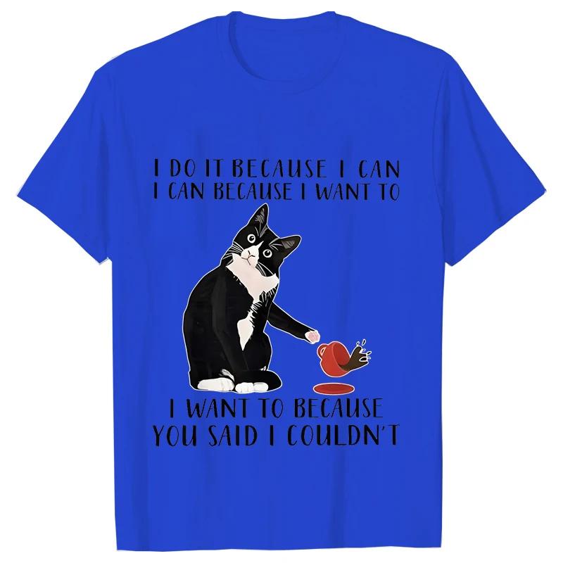 Black Cat I Was Told To Check My Cattitude T Shirt for Men Women Tops Funny T Shirt Short Sleeve Tees Summer Brand Tee Shirt