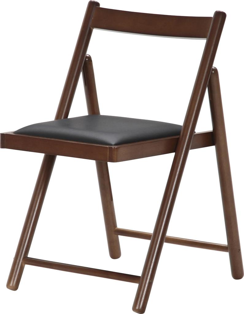 Fuji Boeki Folding Chair Chair Width 43 X Depth 53 X Height 70cm Medium Brown Finished Product with Cushion Natural Wood Lightweight Easy To Carry