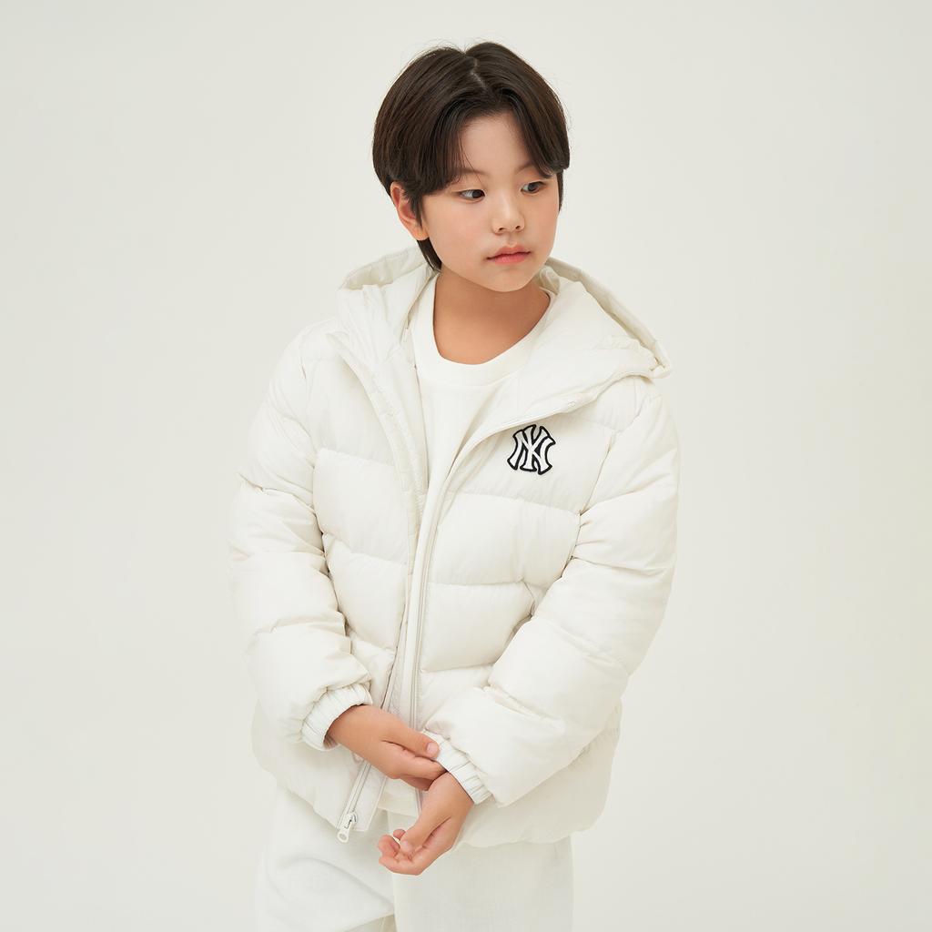 New MLB New York Yankees Down Jacket Unisex Cream 7ADJM0146-50CRS