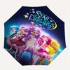 Star Darlings, Animation Automatic Opening and Closing Umbrella, Compact Travel Umbrella, Lightweight and Portable, Suitable for Beach Commu