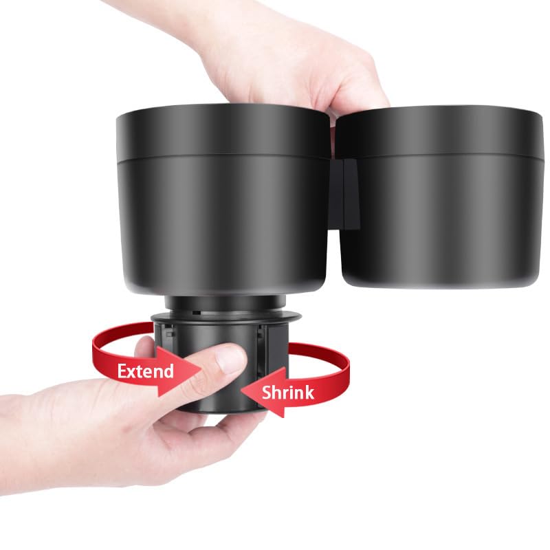 Car Cup Holder Cup Holder Adjustable Base Cup Holder Insert for Cup Holder for Additional Car Cup for Hydro Car Accessories Expander, 2-in-1 Expander,