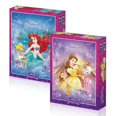 Toys & Puzzles Disney Princess Jigsaw Puzzle Little Mermaid D-A150-020 + Beauty and the Beast D-A150-021 Set, Mixed Colors, 150 Pieces Jigsaw Puzzle