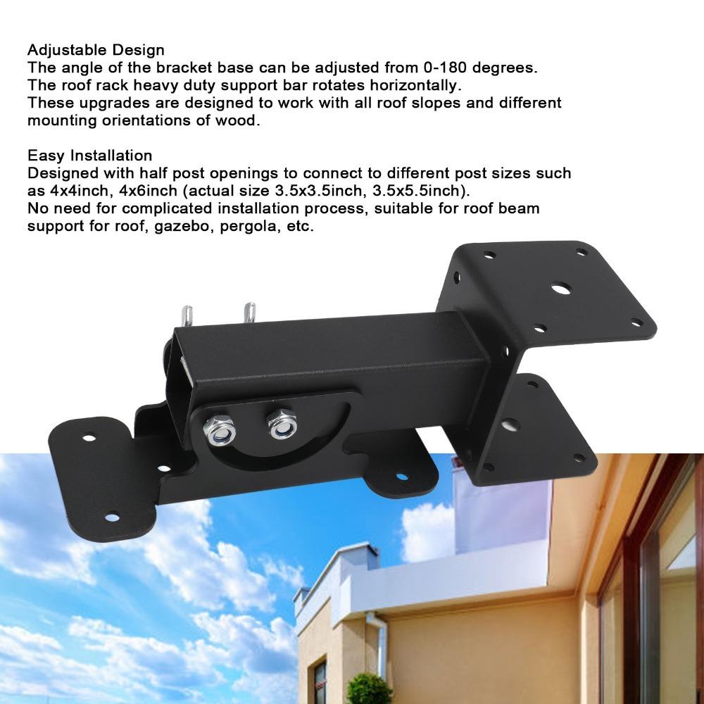 Carbon Steel Support Brackets Adjustable Patio Roof Riser Hardware Riser Brackets  Patio