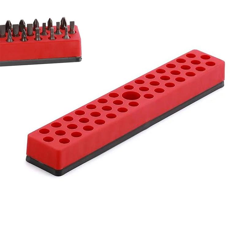 43 Holes Magnetic Hex Bit Holder Organizer For 1/4Inch Screwdriver Bit Storage Organizer Toolboxes Drill Bit Storage Box