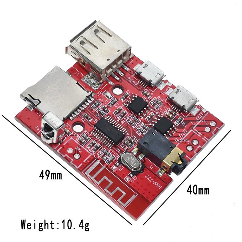 3W Car Bluetooth 4.1 MP3 WAV Decoding Board Speaker Amplifier Audio Receiver Module Support USB/TF/U-DISK/IR Remote Control