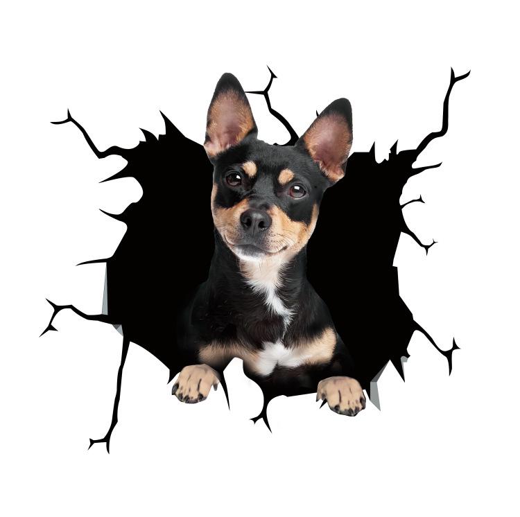 Animal Car Stickers Waterproof PVC Auto Scratch Occlude 3D Simulation Electrostatic Decal Car Window Home Decoration