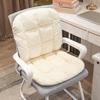Winter Desk Chair Cushion with Back Support And Removable Washable Cover Thickened Telescopic Straps for Anti-Slip Office