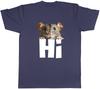 Peeping Mouse Saying Hi Funny Joke Unisexs TShirt Tee Gift Top