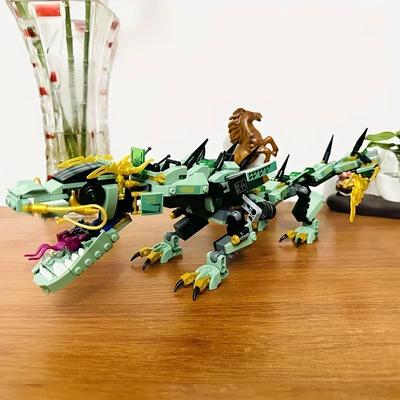 495pcs Green Dragon Building Blocks Movie Series Movable Assembly Building Blocks Educational Toys Birthday Gifts