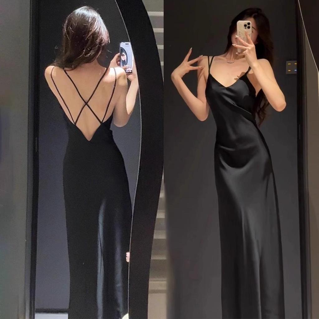 2025 Women's Summer V-Neck Ice Silk Nightgown: Elegant High-End Homewear