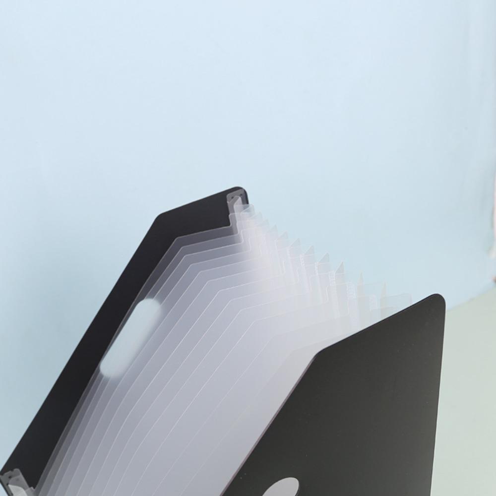 Stand Up 13 Pockets File Folder Diagonal Mouth Rainbow Color Document Holder  Office