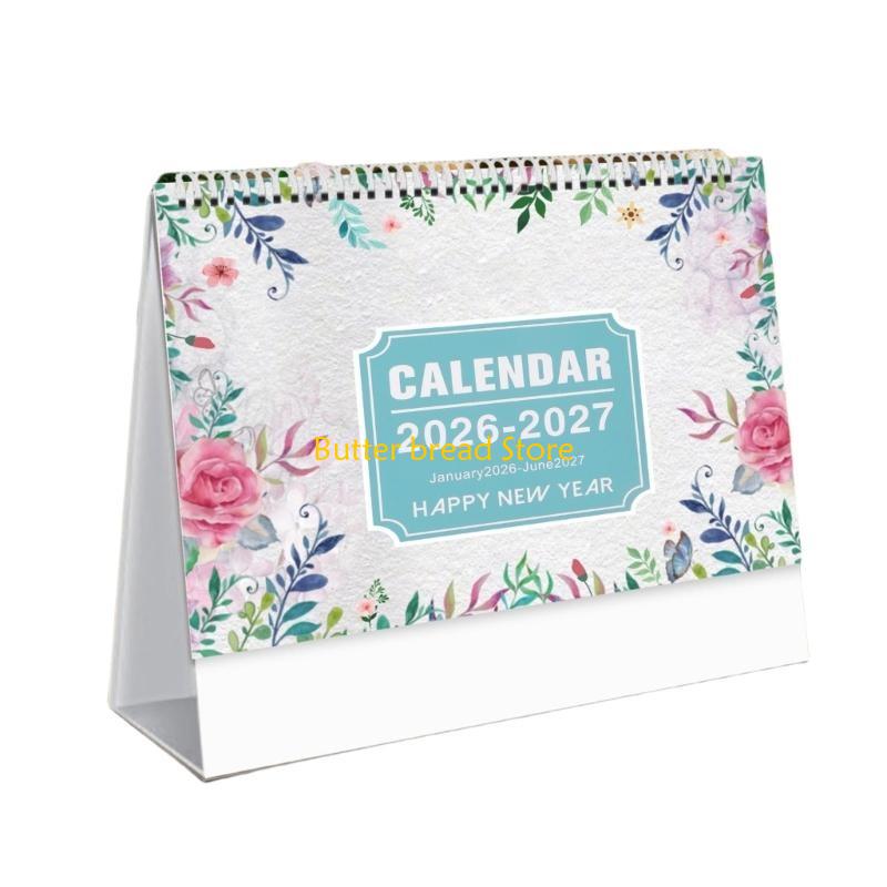 W89C 2025-2026 Calendar 2025 Tabletop Calendar Runs from January 2025 to June 2026