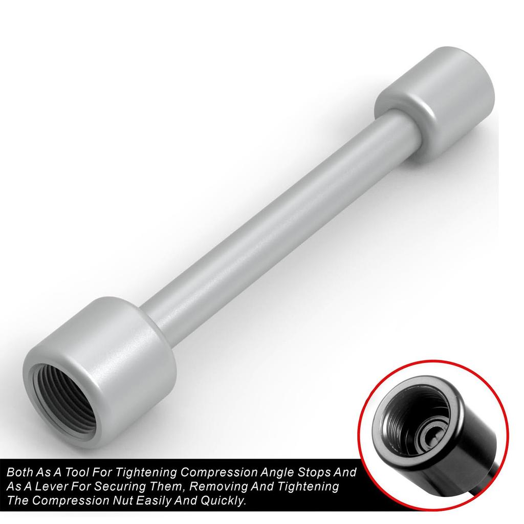 Plumbing Wrench Tool Plumbing Angle Stop Wrench Supply Nut Installation Double Head Water Pipe Angle Stop Wrench