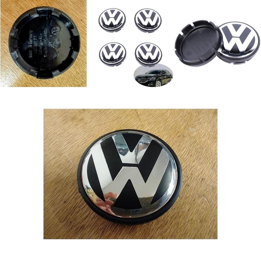 Volkswagen Hub Cover 2.6in High Gloss Finish Strong Abs Plastic Perfect Replacement For Lost Badges