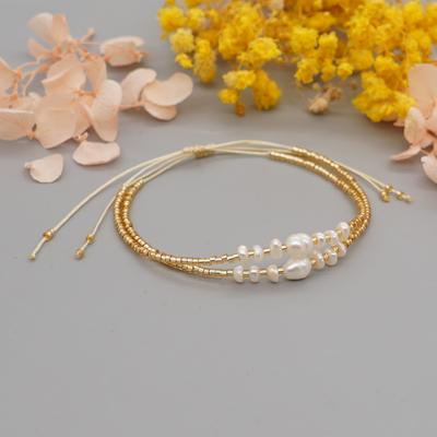 Go2boho Miyuki Thin Bracelets For Girl Freshwater Pearl Bracelet For Women Jewelry Bijoux Femme Adjustable Simple Pulseras Gift