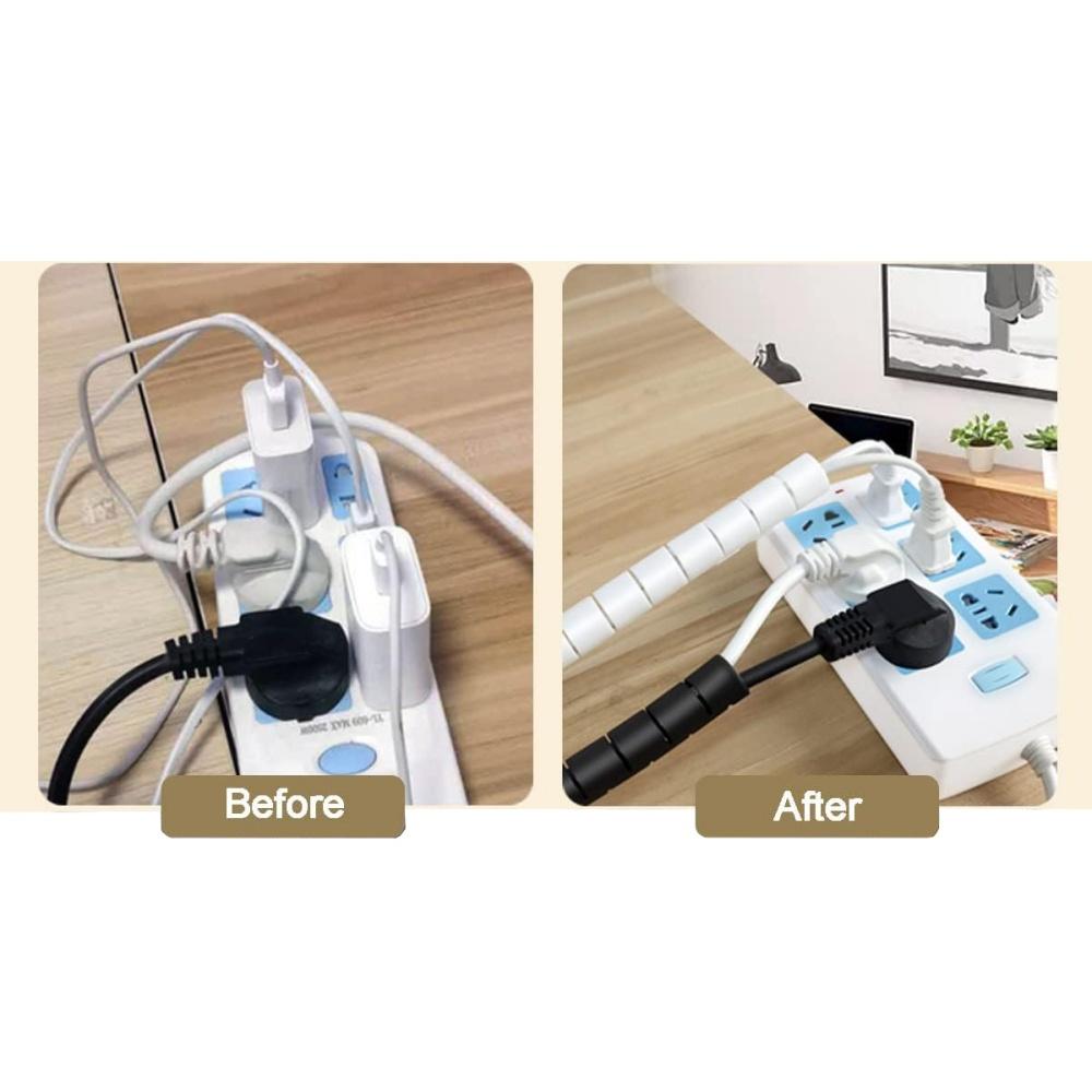 5M Cable Management Sleeve Cord Wire Wrap Organizer