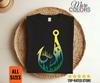 Deer Fish Hook T-Shirt, Hunter Angler Gift, Forest Silhouette, Flying Ducks, Wildlife Art, Outdoorsman, Camping, Birthday, Christmas Present